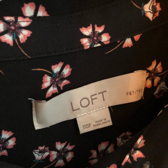 Two LOFT XXSP Work Blouses Floral Print - Picture 3 of 10